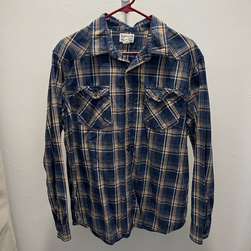 Converse Plaid Button up